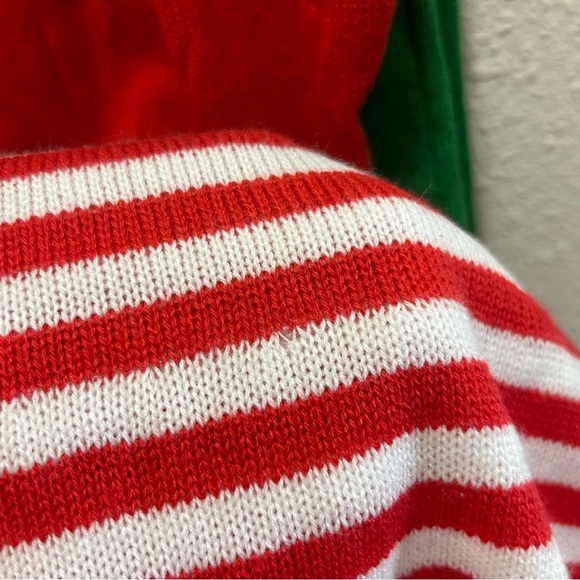 Planet Gold Christmas Elf Cold Shoulder Knit Dress (Flaws) Large - Picture 8 of 8